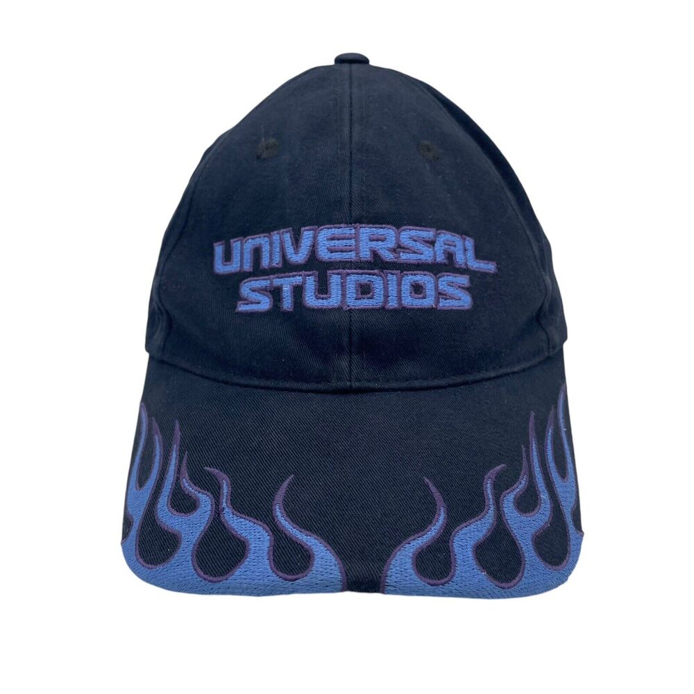 Vintage Universal Studios Blue Flame Lightning Strapback Hat